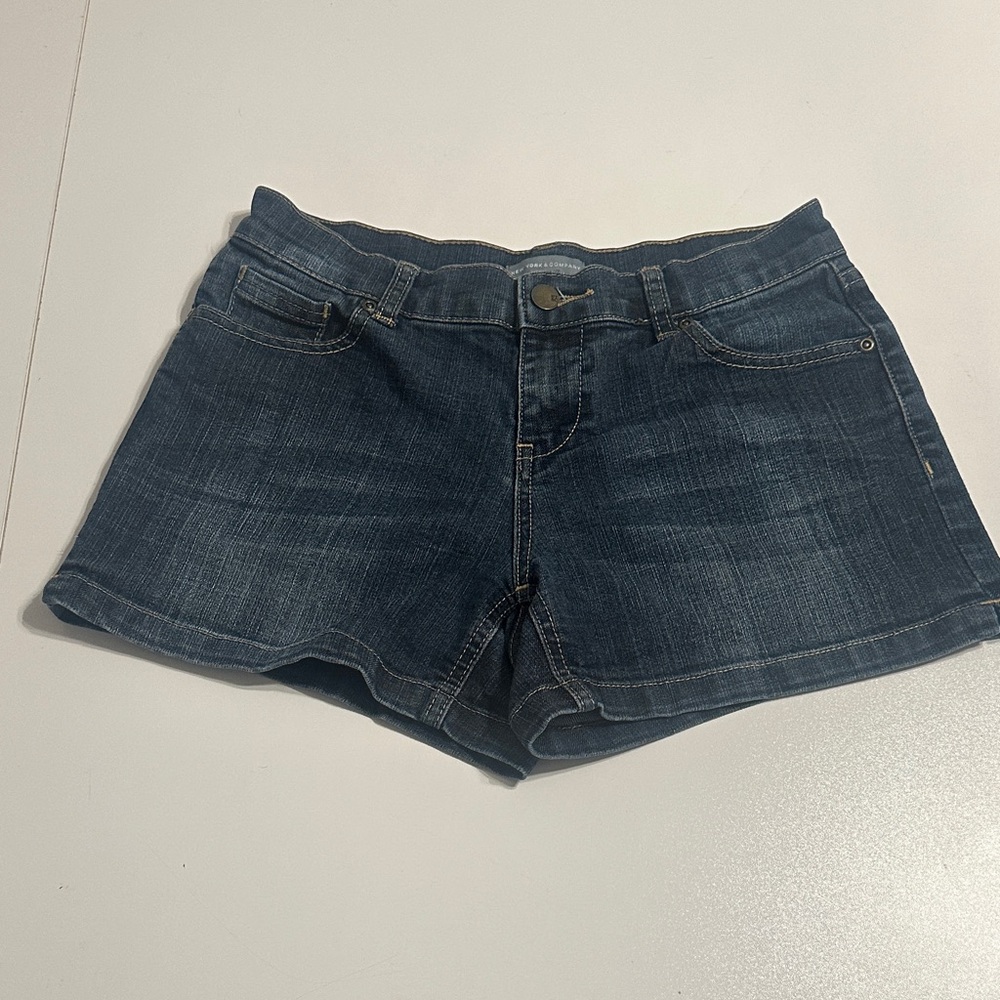 New York & Company Dark Blue Jean Shorts